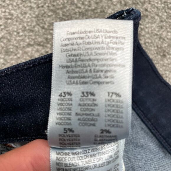 Mother Jeans Adult 29 Blue Dark Wash Dazzler Ankle Mid Rise Stretch Ladies - Picture 6 of 16